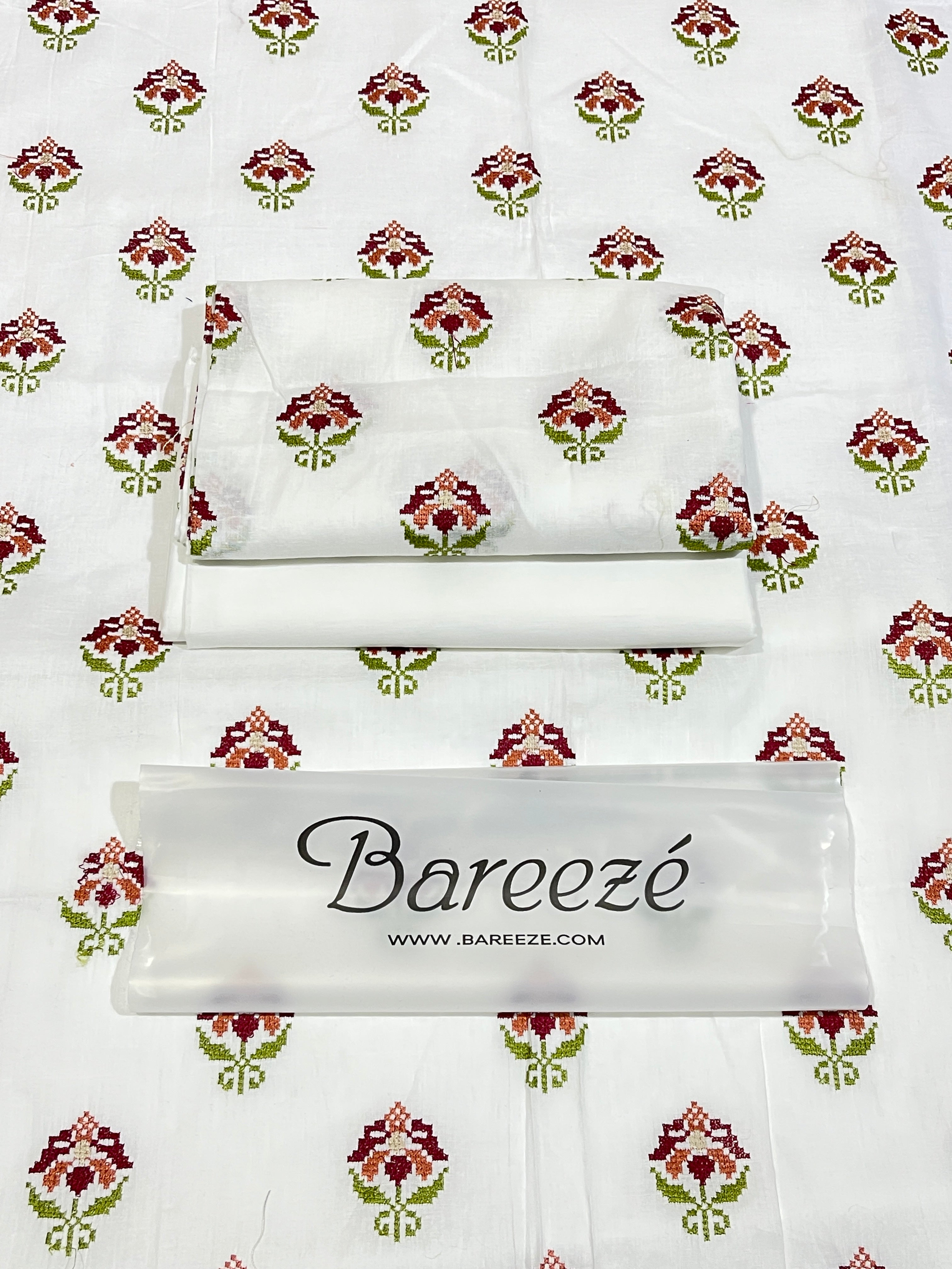 Bareeze 2-Piece Embroidered Lawn Suit D#037