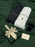 Junaid Jamshed Men Unstitch Boski Suit with Winter Wool Shawl D-0012
