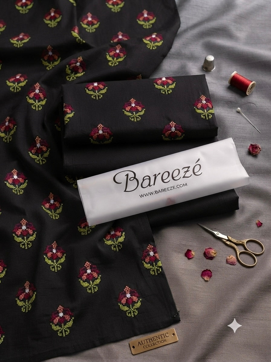 Bareeze 2-Piece Full Embroidered Lawn Suit D#069