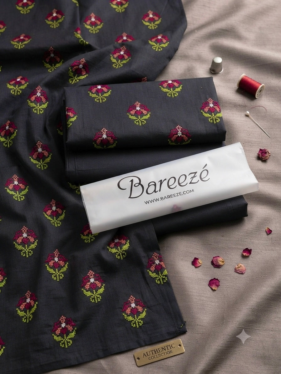 Bareeze 2-Piece Full Embroidered Lawn Suit D#071
