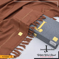J. Junaid Jamshed Warm Woolen Shawl for Men CAMEL