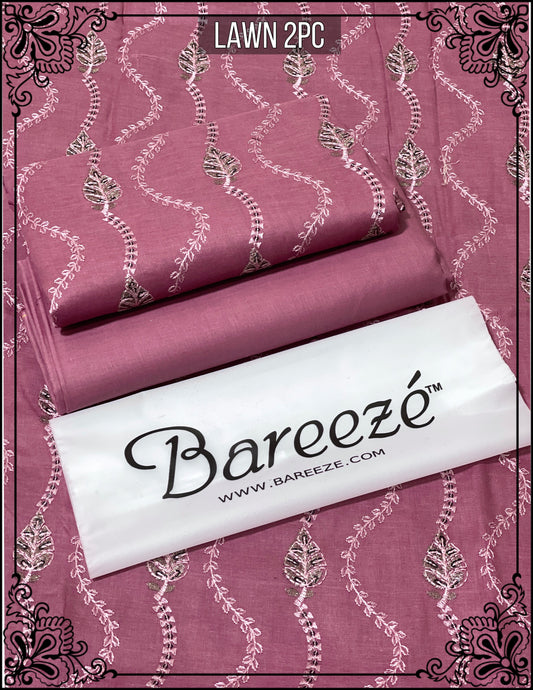 Bareeze Lawn 2pc Full Embroidery D#0101