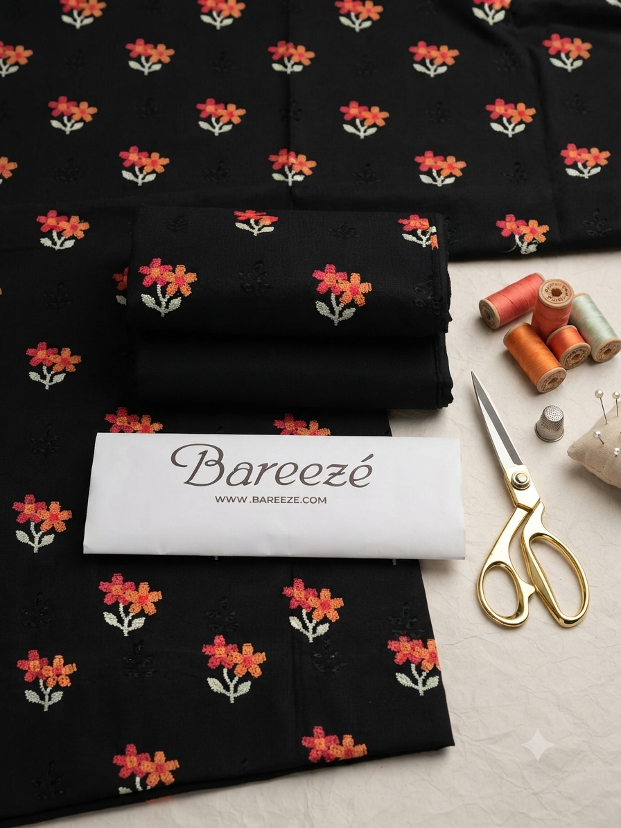 Bareeze 2-Piece Embroidered Lawn Suit D#019
