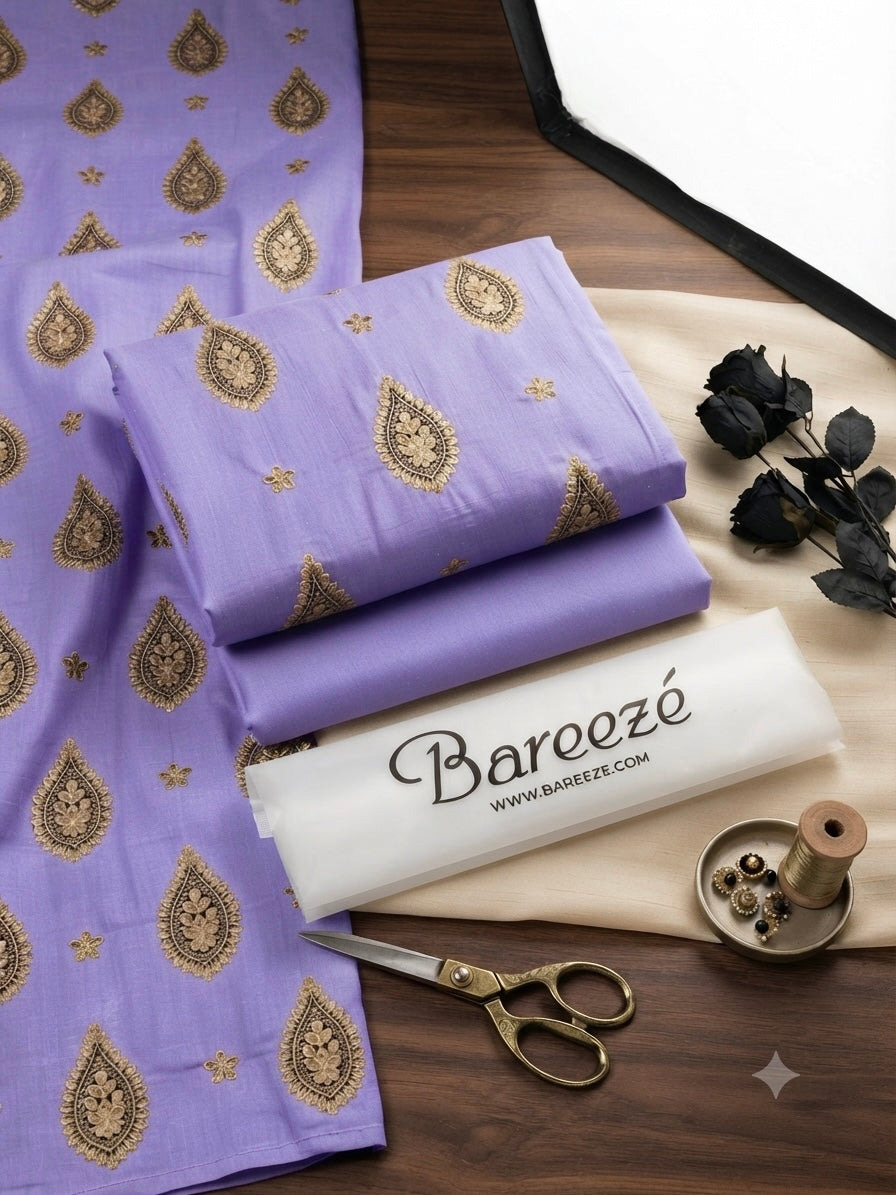 Bareeze 2-Piece Full Embroidered Lawn Suit D#056