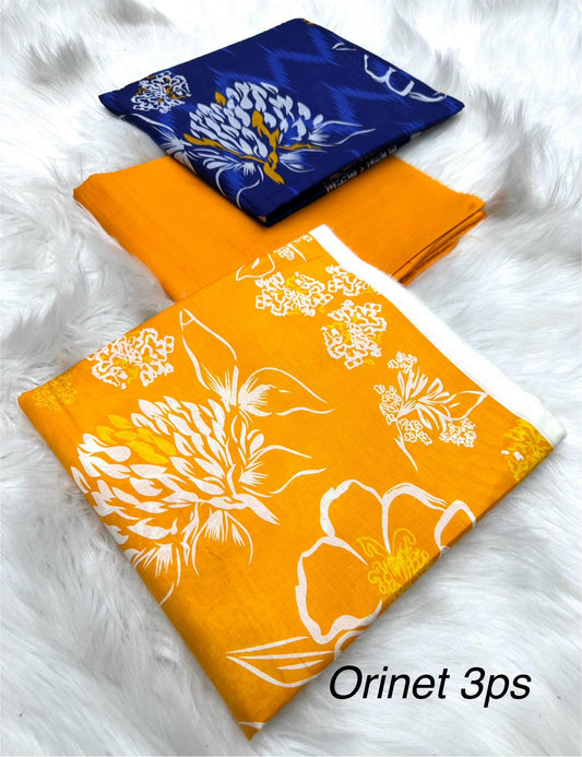 Orient Lawn 3pc Allover Printed D#023
