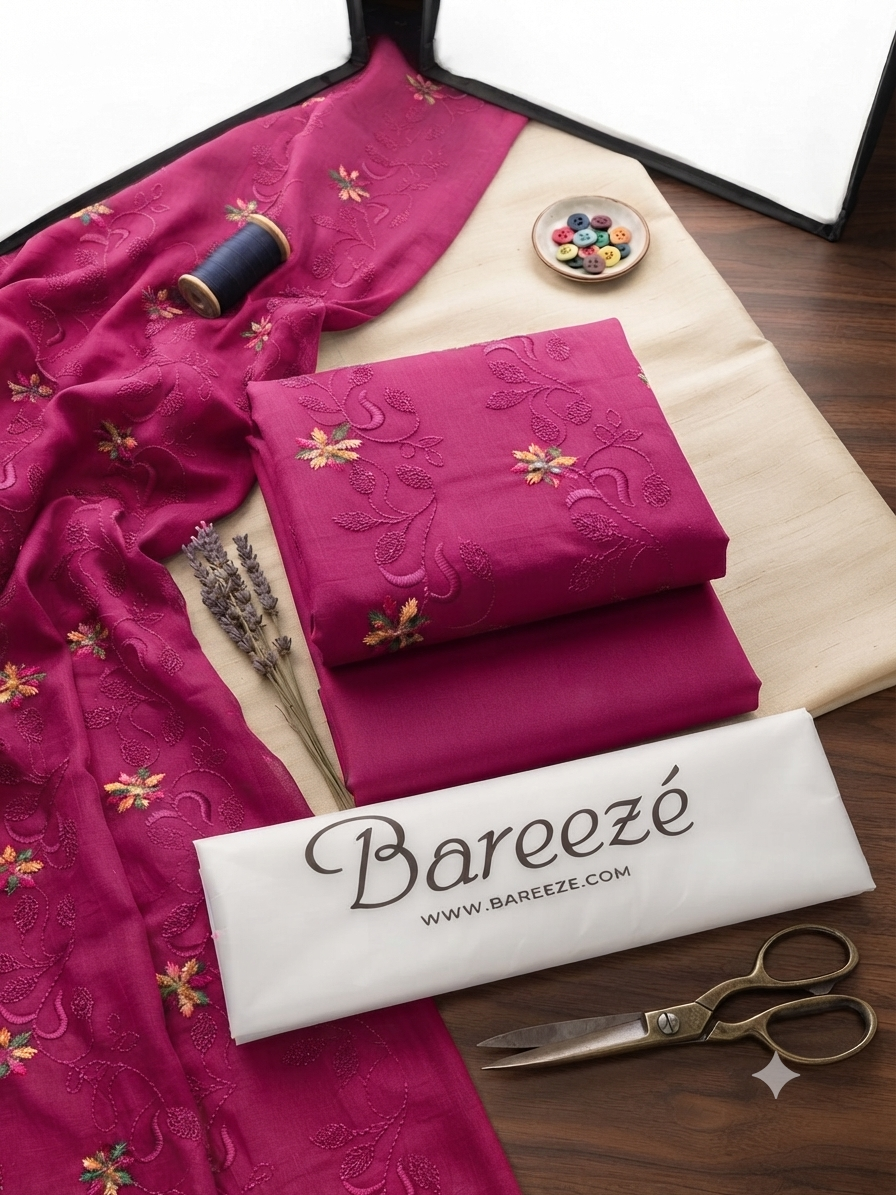 Bareeze 2-Piece Full Embroidered Lawn Suit D#053