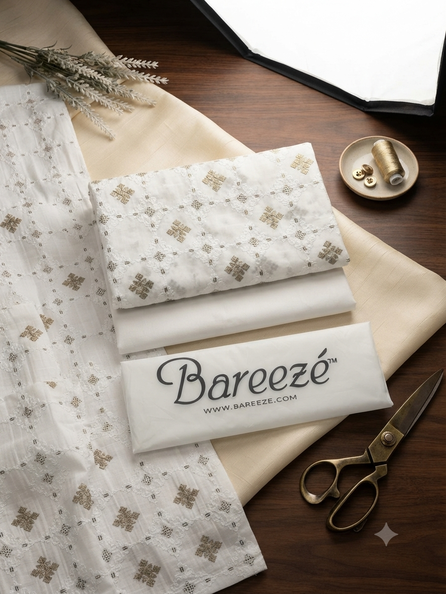 Bareeze 2-Piece Full Embroidered Lawn Suit D#049