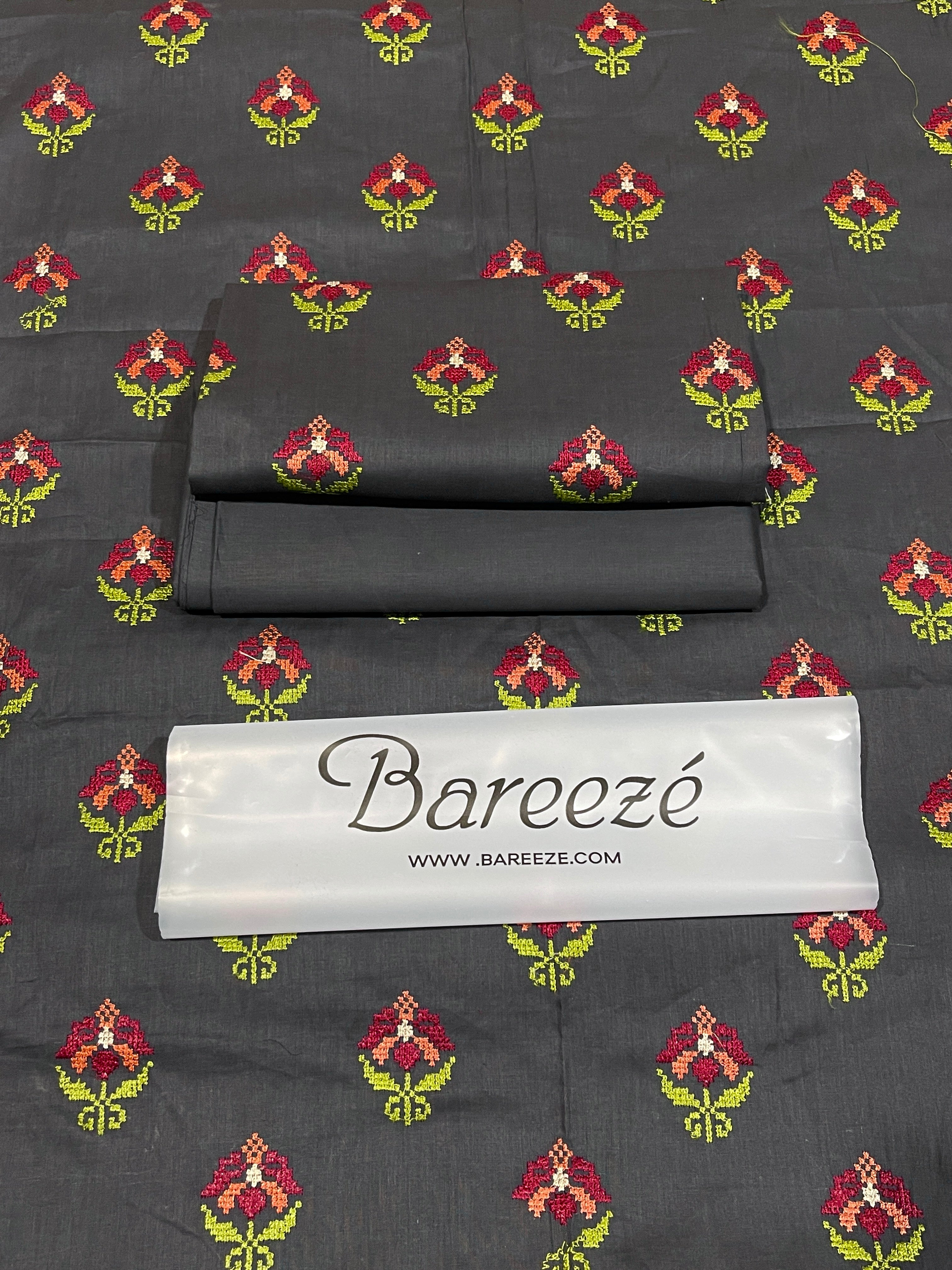 Bareeze 2-Piece Embroidered Lawn Suit D#036