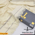 J. Junaid Jamshed Warm Woolen Shawl for Men BOSKI-CREAM