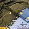 J. Junaid Jamshed Warm Woolen Shawl for Men OLIVE GREEN