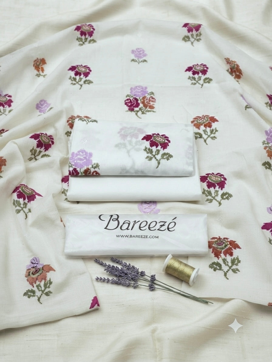 Bareeze 2-Piece Full Embroidered Lawn Suit D#062