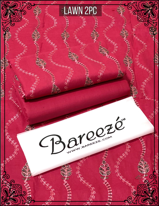 Bareeze Lawn 2pc Full Embroidery D#098
