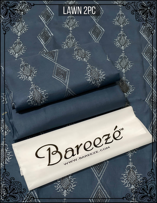Bareeze Lawn 2pc Full Embroidery D#0106