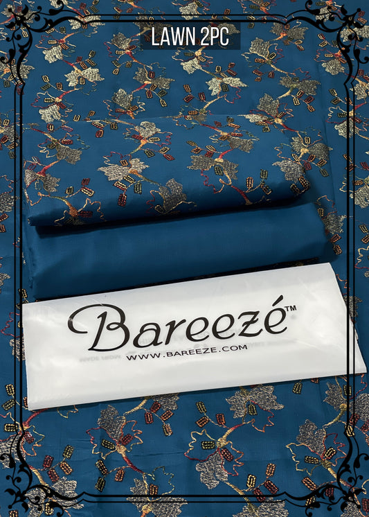 Bareeze Lawn 2pc Full Embroidery D#0125
