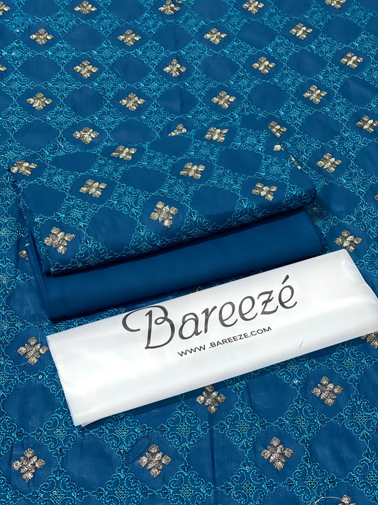 Bareeze Lawn 2pc Full Embroidery D#0161