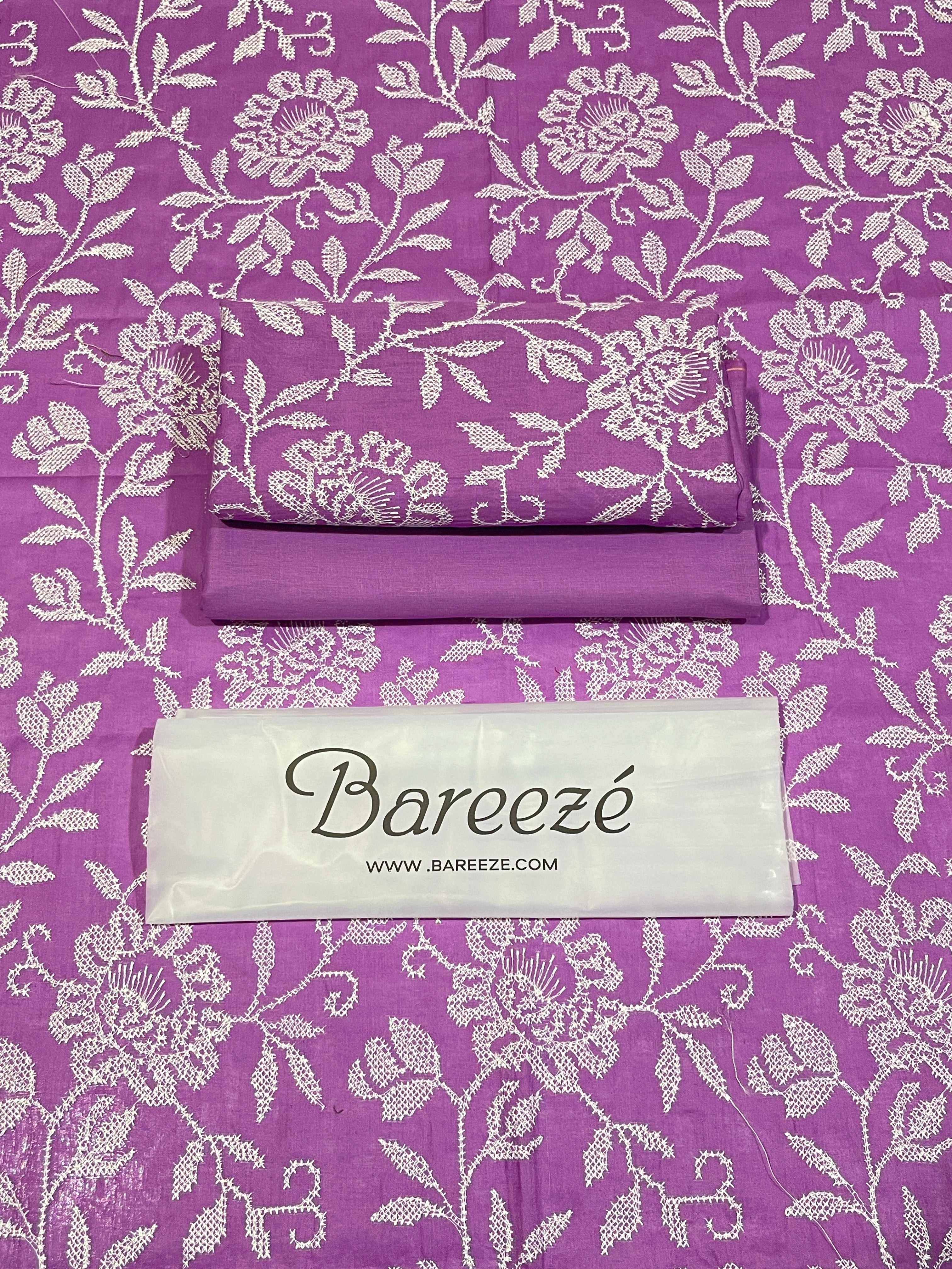 Bareeze 2-Piece Full Embroidered Lawn Suit D#044