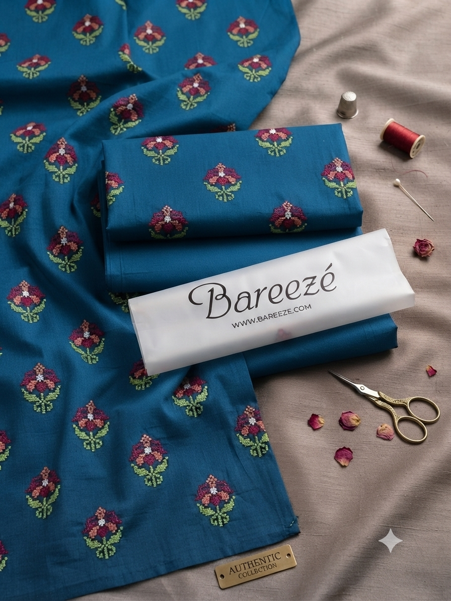 Bareeze 2-Piece Full Embroidered Lawn Suit D#070