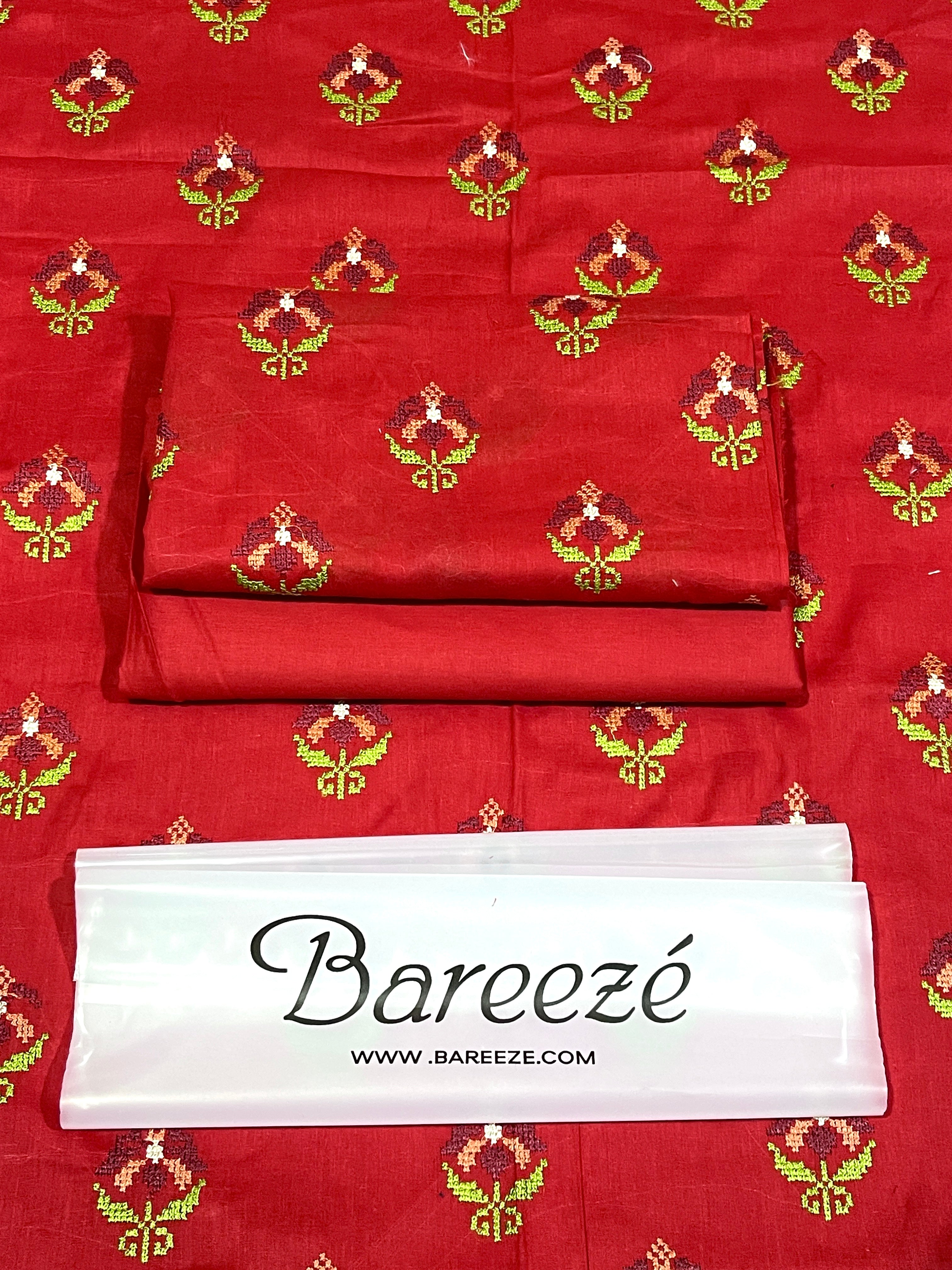 Bareeze 2-Piece Embroidered Lawn Suit D#038