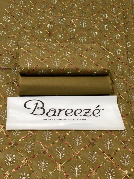Bareeze Lawn 2pc Full Embroidery D#043