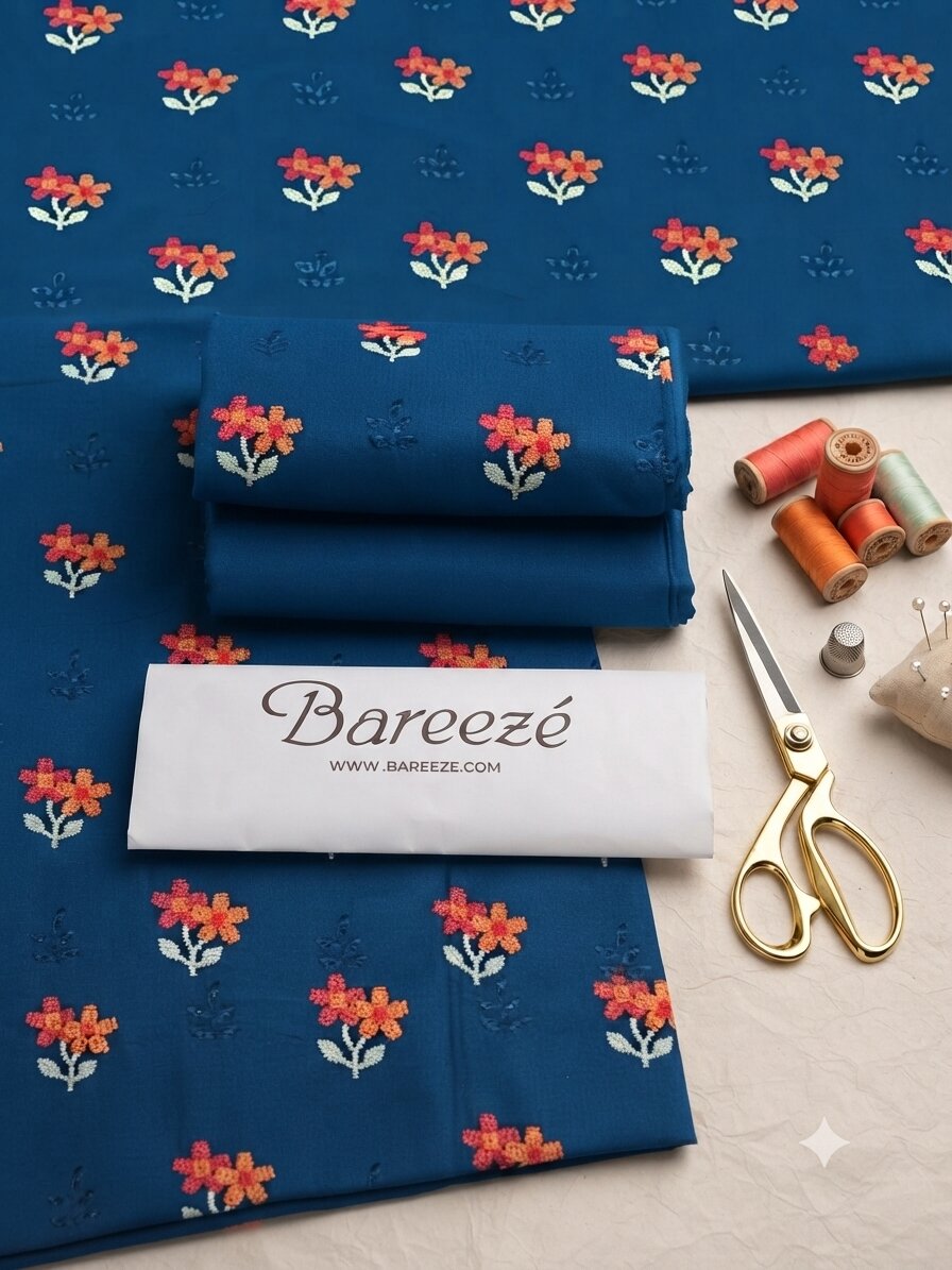 Bareeze 2-Piece Embroidered Lawn Suit D#017