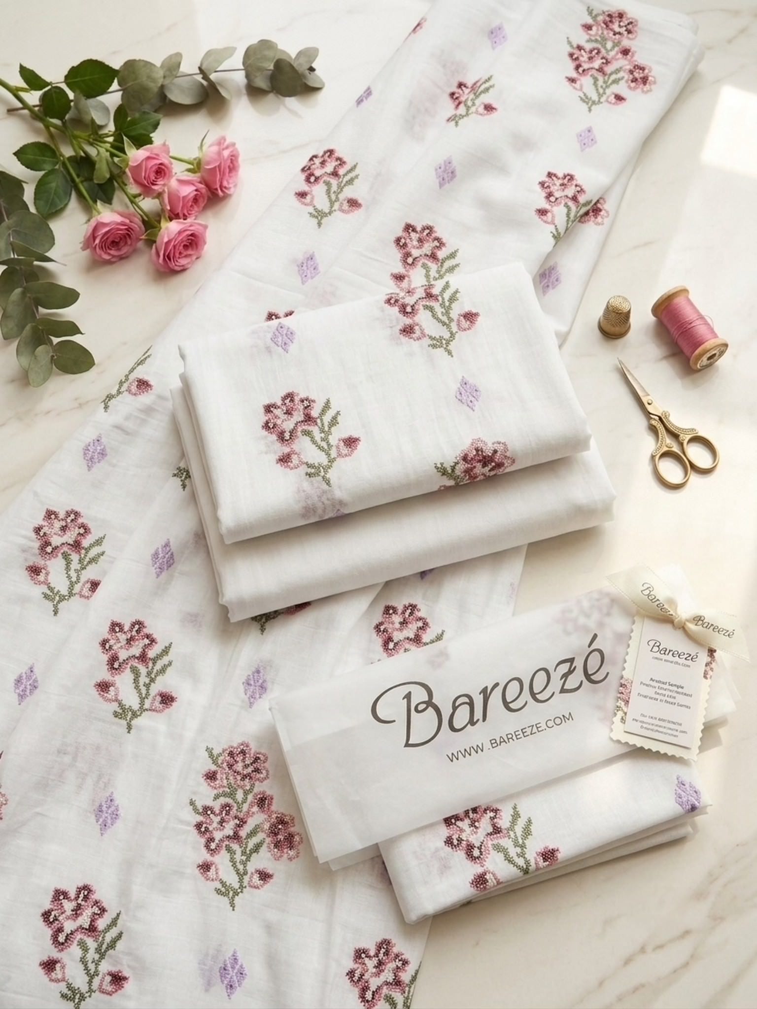 Bareeze 2-Piece Embroidered Lawn Suit D#011
