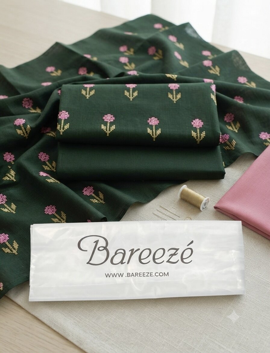 Bareeze 2-Piece Embroidered Lawn Suit D#013