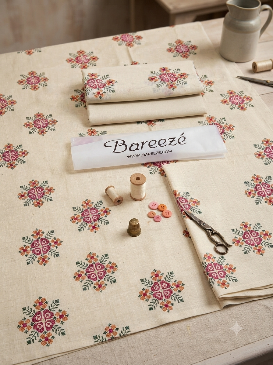 Bareeze 2-Piece Full Embroidered Lawn Suit D#061