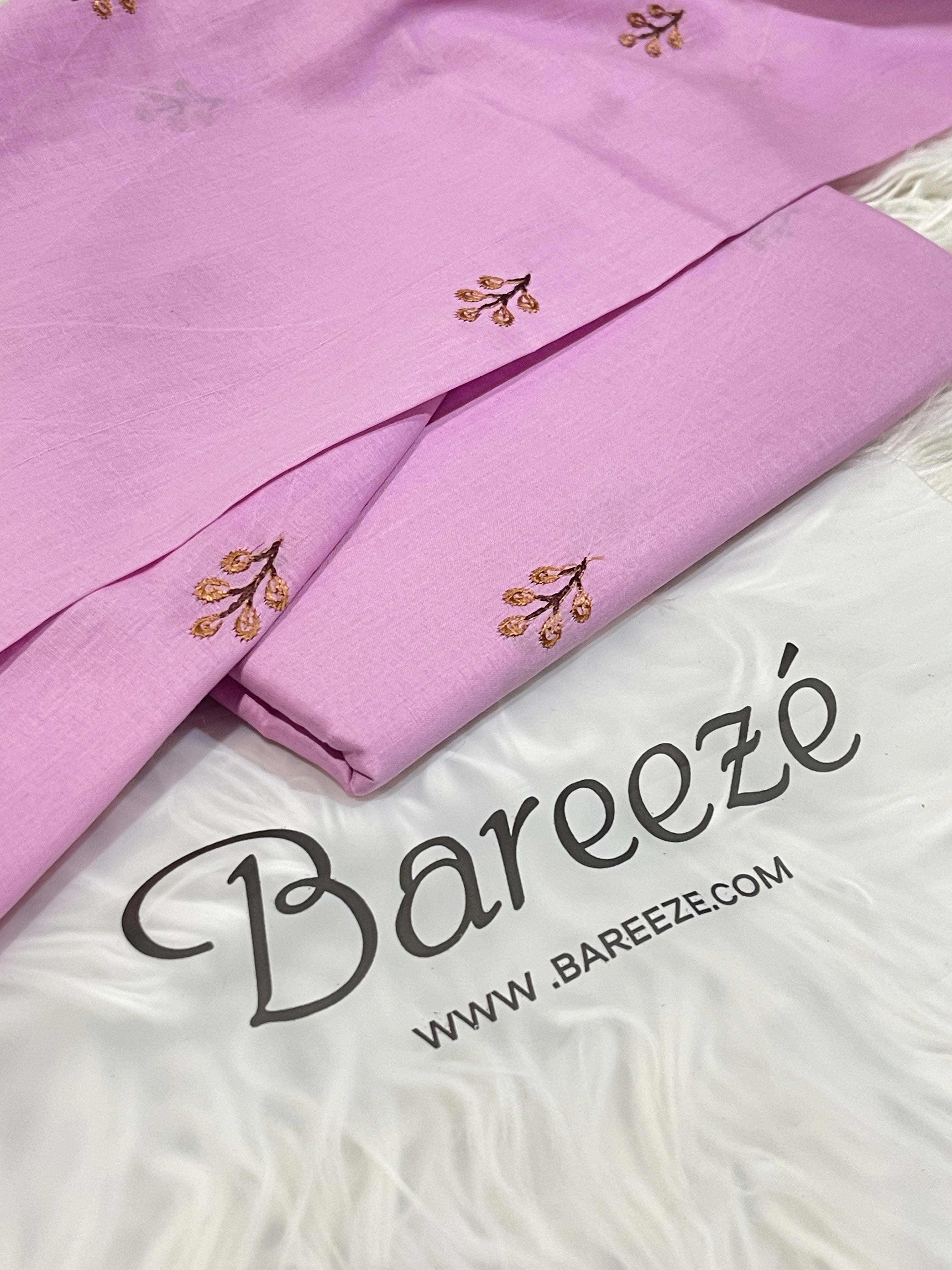 Bareeze 2-Piece Shirt + Trouser Embroidered Lawn Suit D#035