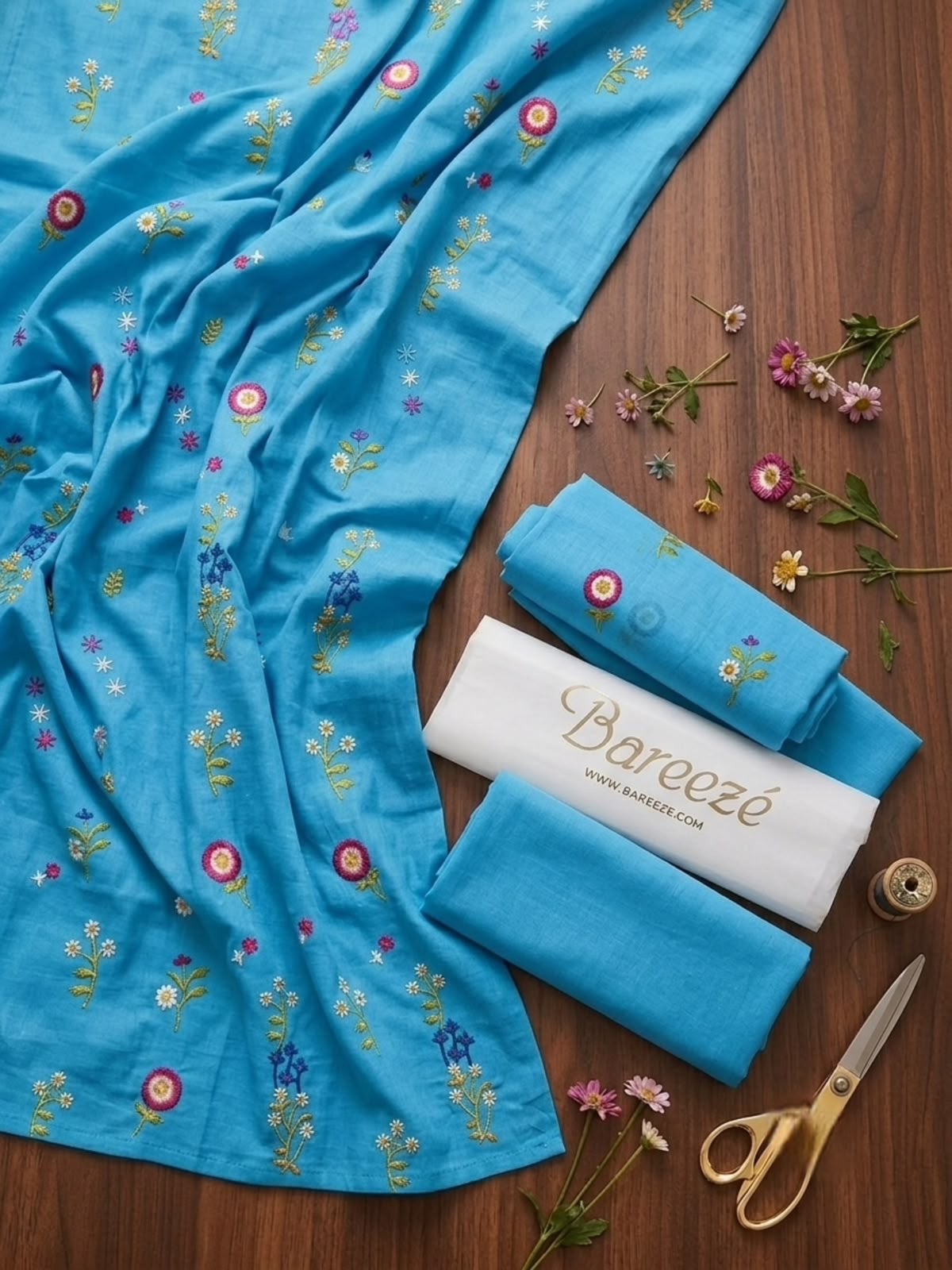 Bareeze 2-Piece Embroidered Lawn Suit D#100