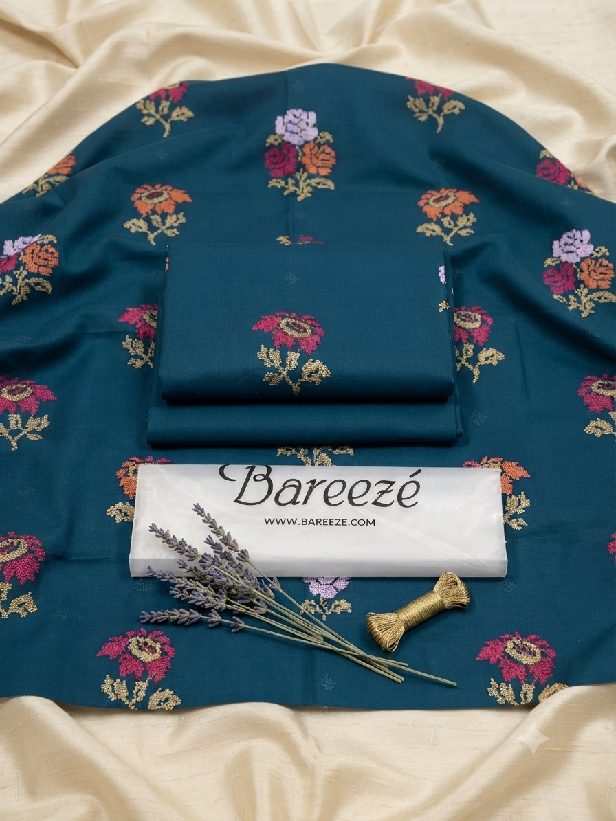 Bareeze 2-Piece Full Embroidered Lawn Suit D#065