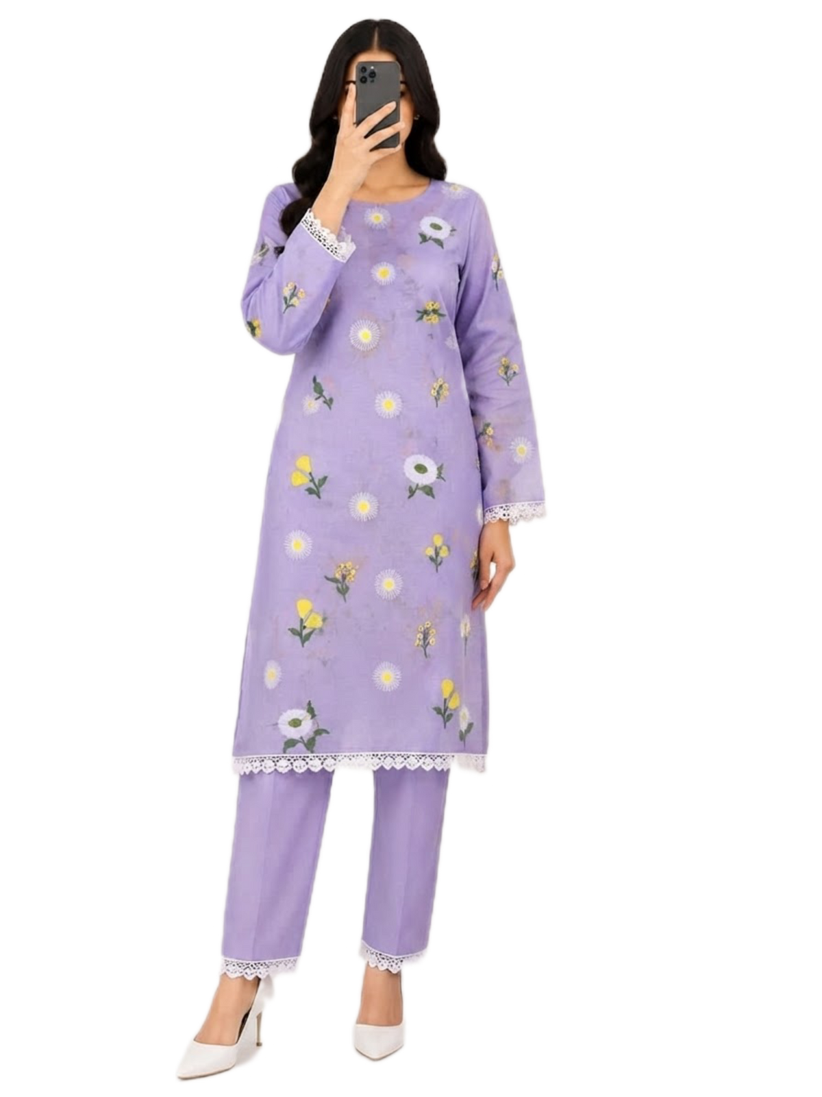 Bareeze 2-Piece Embroidered Dhanak Winter Suit D#112