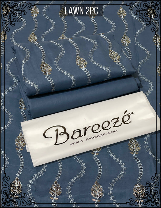 Bareeze Lawn 2pc Full Embroidery D#095