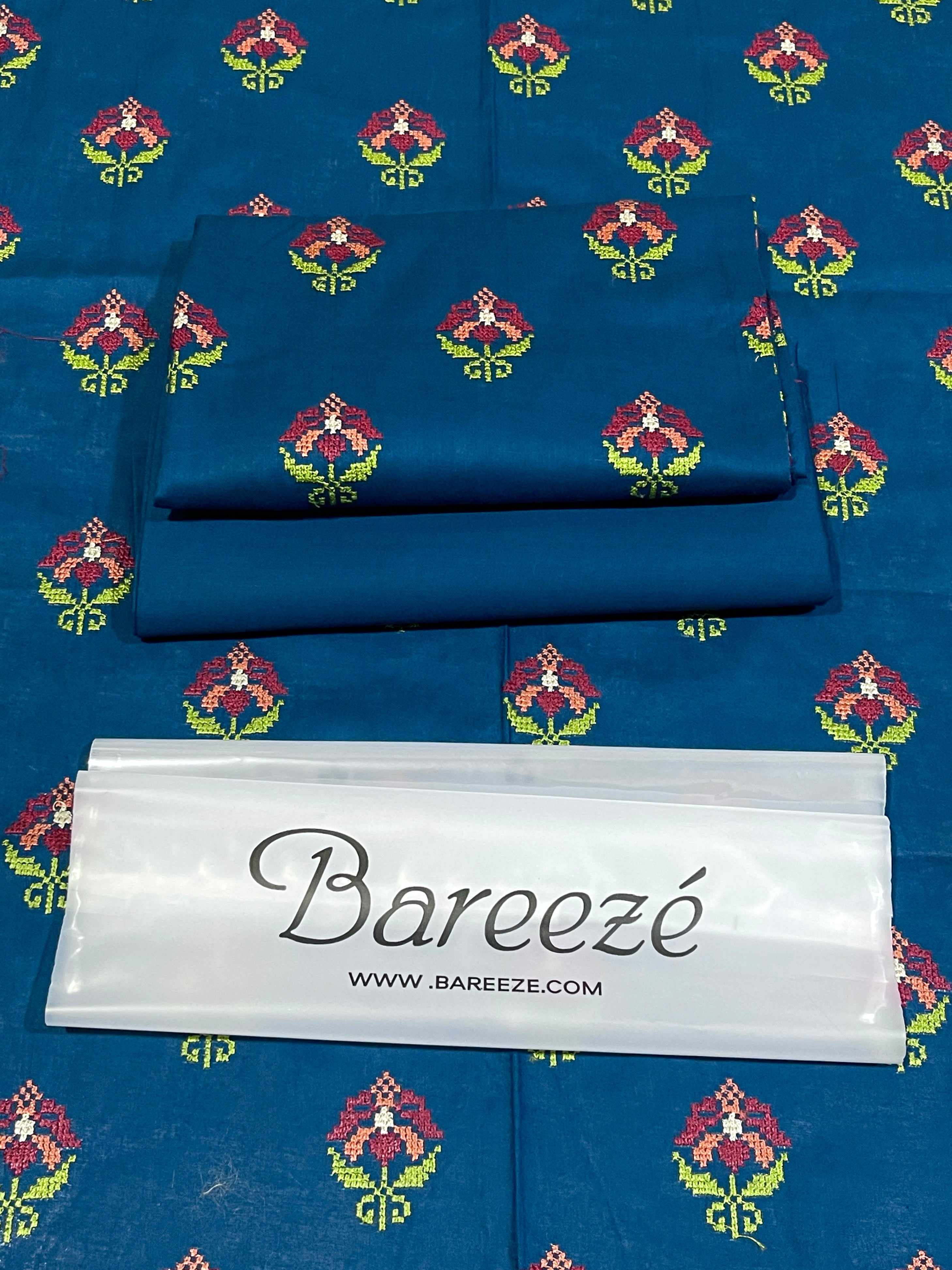Bareeze 2-Piece Embroidered Lawn Suit D#040