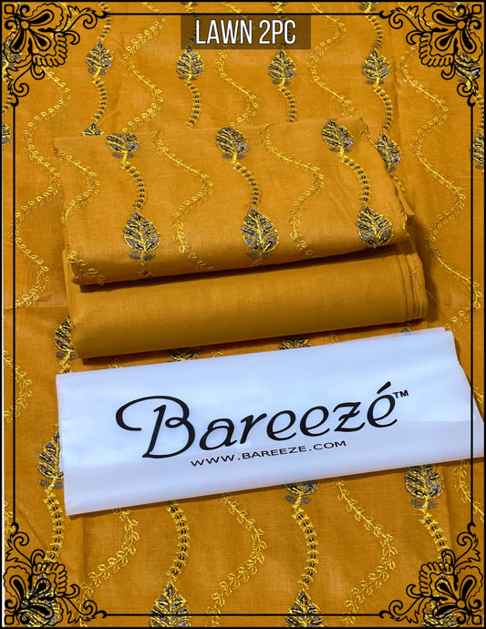 Bareeze Lawn 2pc Full Embroidery D#0100